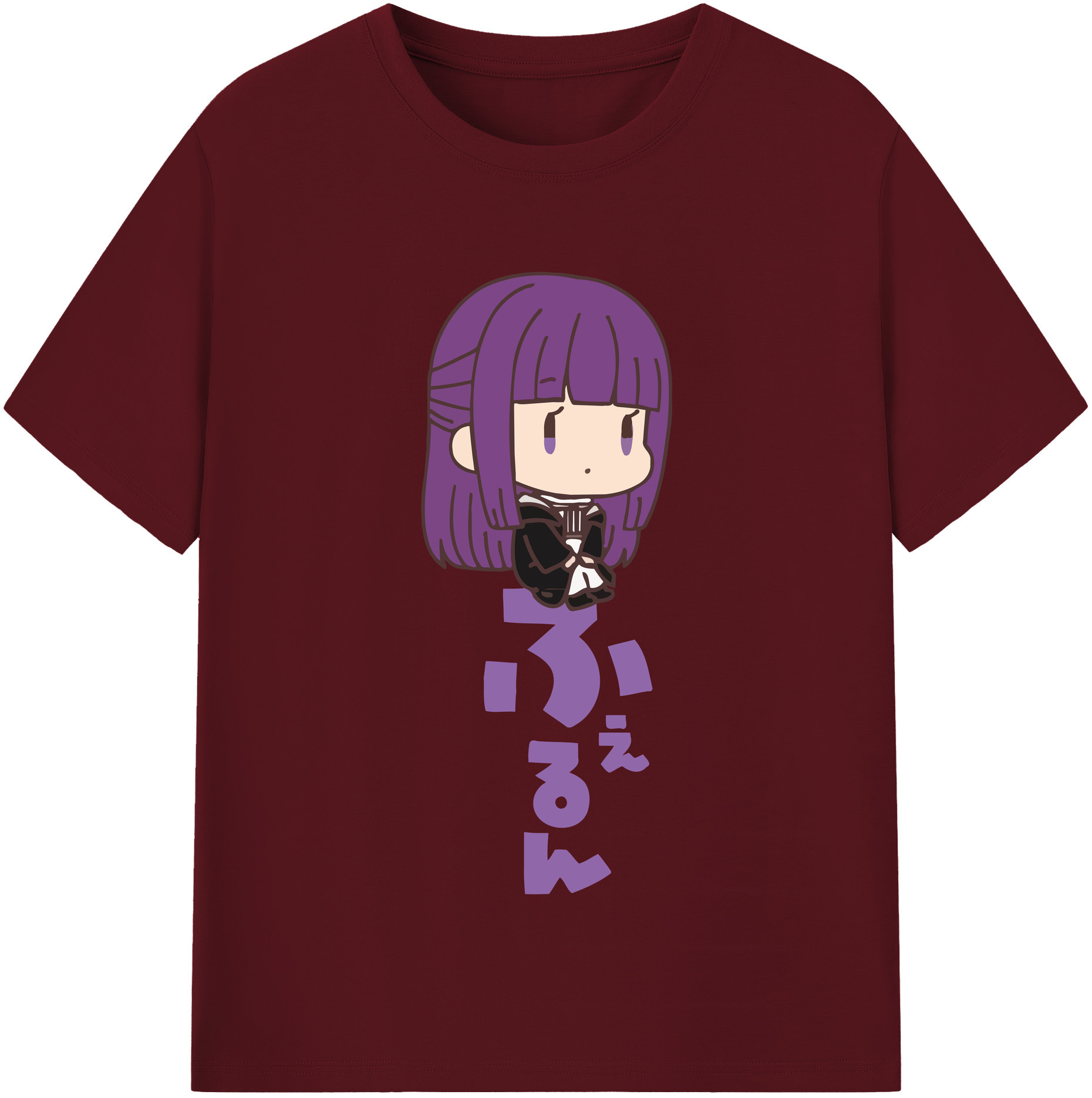 （画像用） 葬送のフリーレン Frieren 綿100％半袖Tシャツ（フロントプリント）